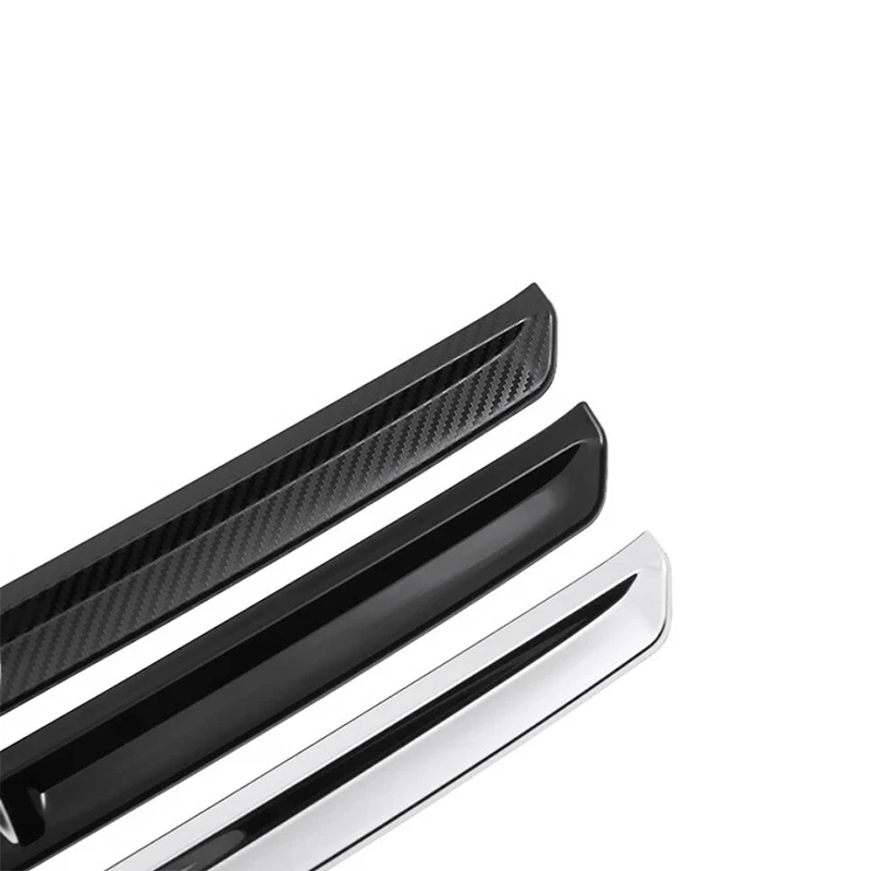 Car decoration FIT FOR Audi A4 2020 2021 2022 2023 chrome black Stainless steel carbon fiber front grill Engine hood cover trim