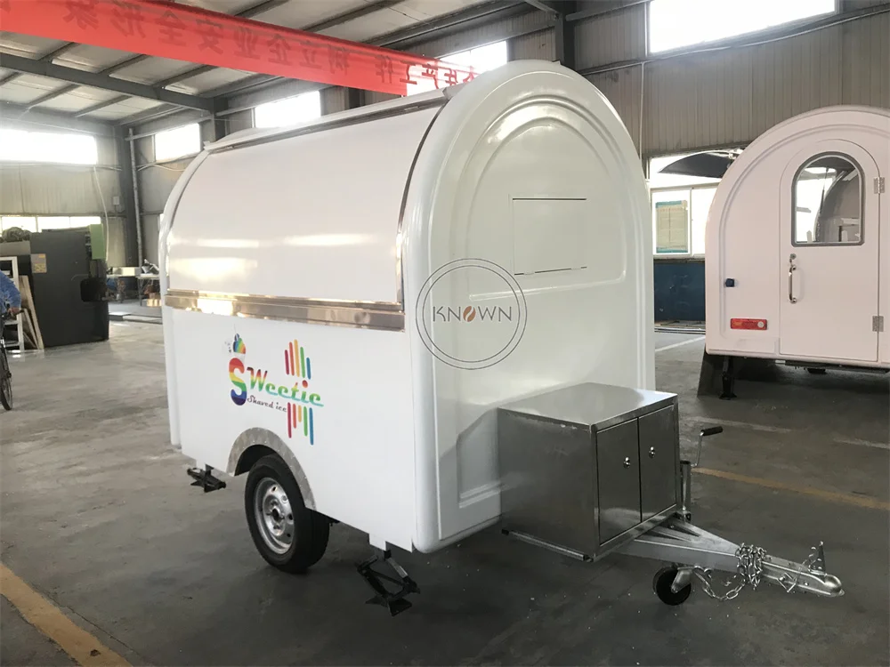 モバイルフードトラック,キッチン用品,アイスクリームキオスク,トレーラー付き