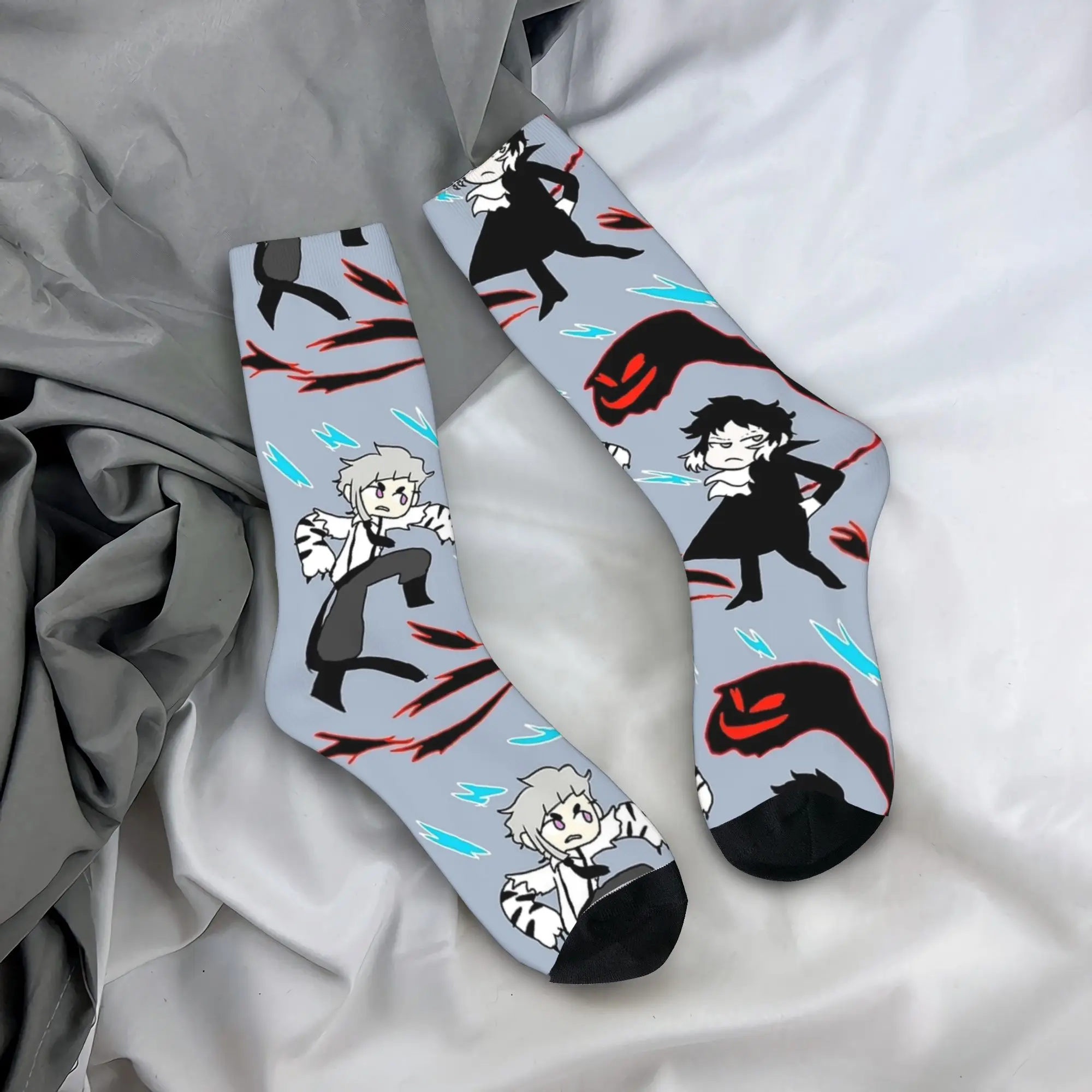 

B-Bungo S-Stray D-Dog Nakahara Chuuya Dazai Osamu Socks Winter Stockings Harajuku Unisex Soft Breathable Socks