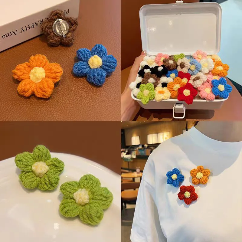 

Multicolor Wool Flower Stickers DIY Shoes and Hats Handicrafts Sewing Clothes Headwear Decor Corsage Floral Shoes Gift Packaging
