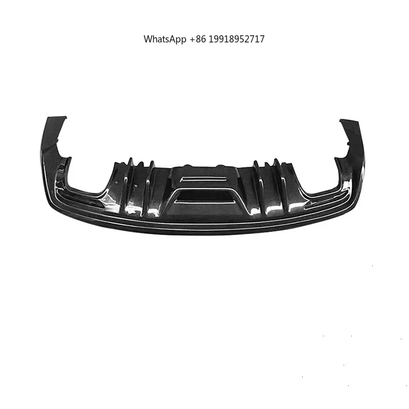 Carbon Fiber Suitable for Mustang Flame Rear Lip   , Tail Lip, Rear Spoiler Between 2015-2017 ,After actual vehicle test
