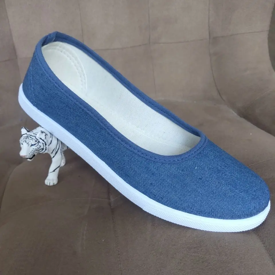 Obuwie damskie Denim White Flat Buty damskie wsuwane na buty Premium Y2k Oferta mody Promocja Lekki Casual 2024 A