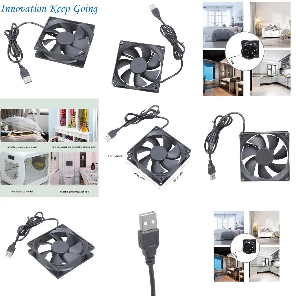 

E65C 5V USB PC Router Fean 90 мм охлаждающий вентилятор безмолв.