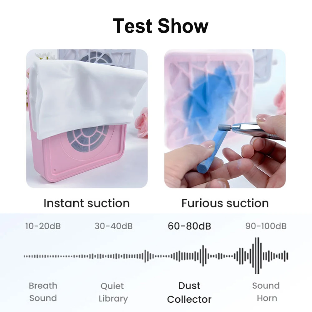 آلة غبار أظافر توربو صغيرة بدون فرش، شاشة عالية الدقة، سرعة قابلة للتعديل، مكنسة كهربائية محمولة قابلة لإعادة الشحن للتقليم منخفضة الضوضاء