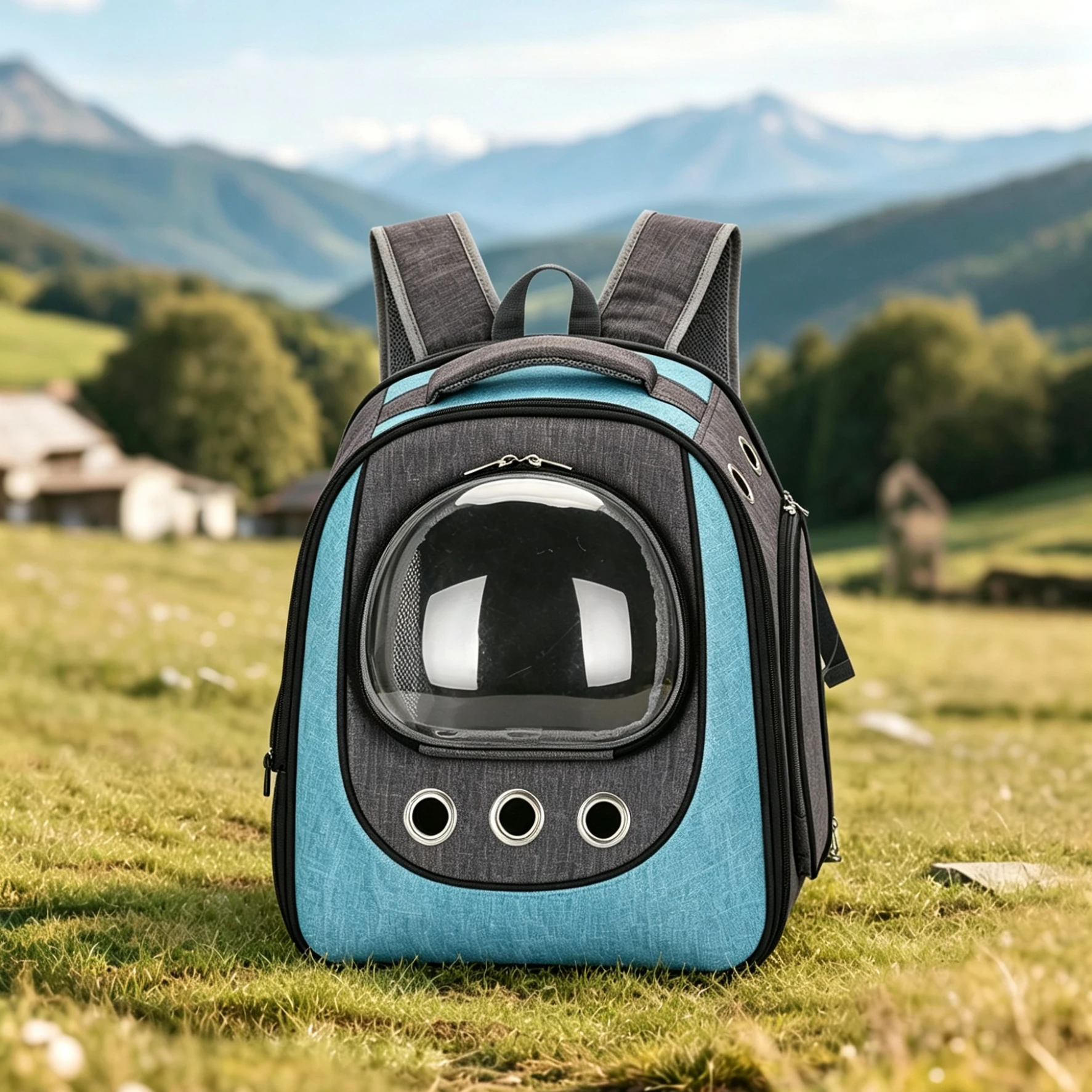 

Foldable Outdoor Carrying Cats Bag Portable Expandable Pet Backpack Breathable Travel Bags for Kittens/Dogs Going Out Pets Bag