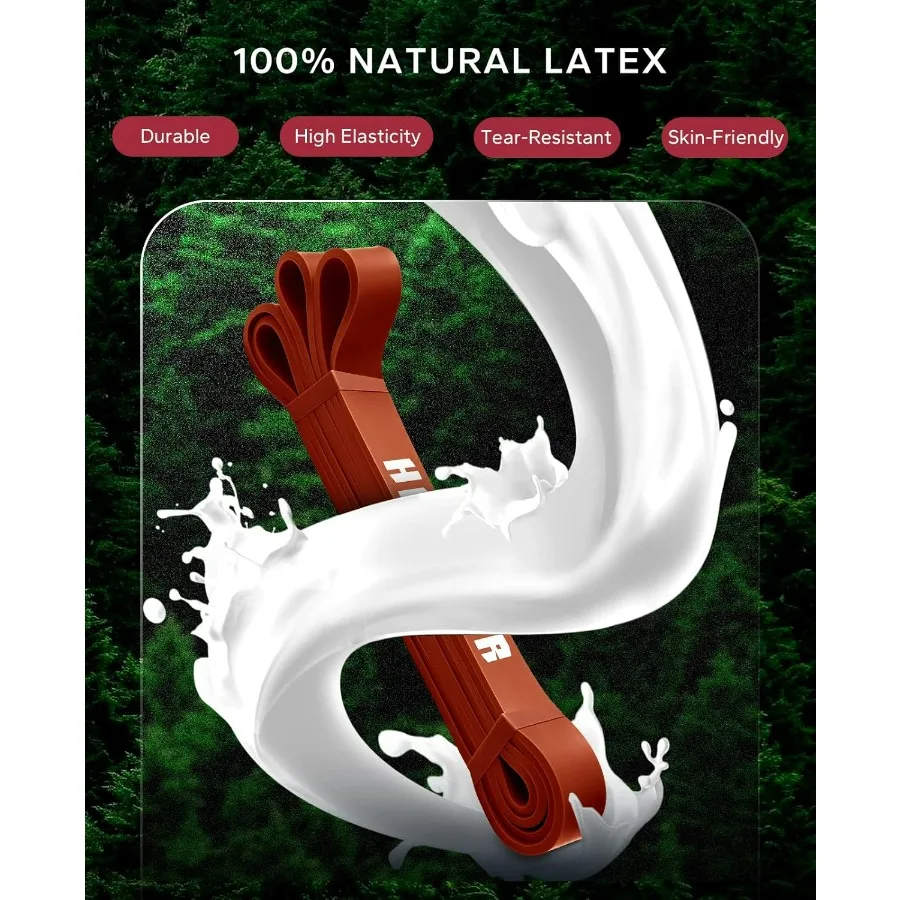 مجموعة أربطة المساعدة للسحب من HAPBEAR مكونة من 5 أشرطة مقاومة مثالية للتدريبات المنزلية وتمارين التمدد والعلاج الطبيعي #3