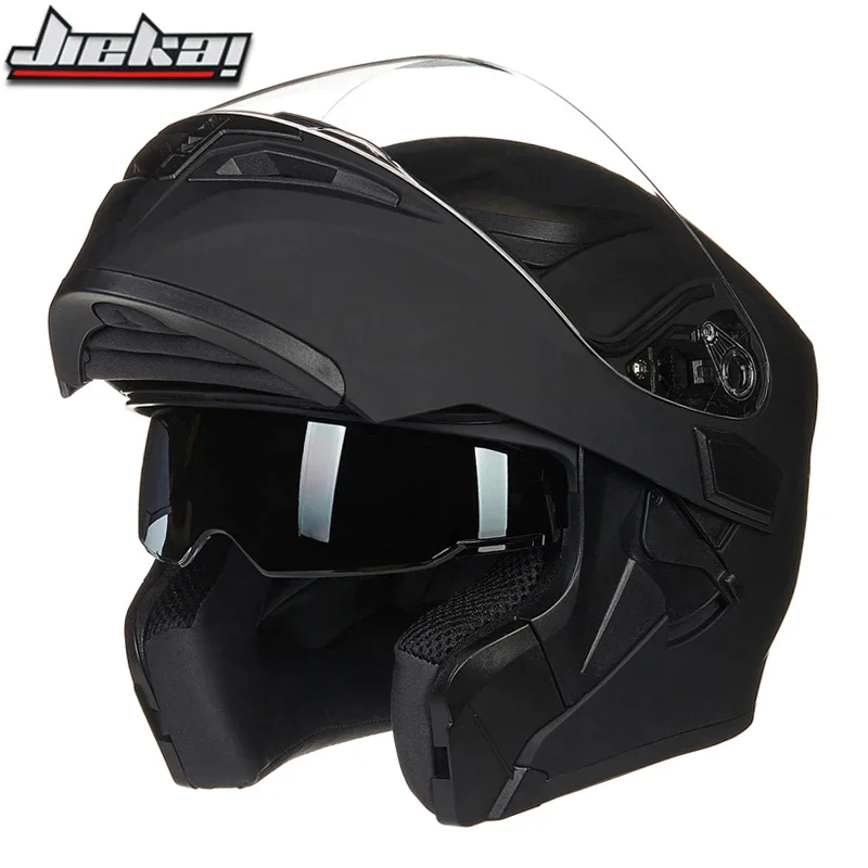 

Casco de carreras с двойной пружиной, casco de cara в комплекте, бренд Jiekai JK902, съемная и моющаяся внутренняя подкладка модели