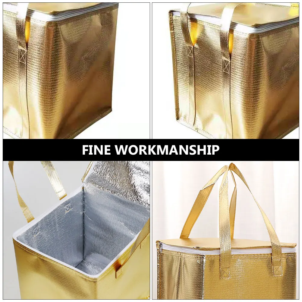 

Fresh-Keeping Aluminum Foil Bag Warmers for Parties Cake Insulated Food Carrier