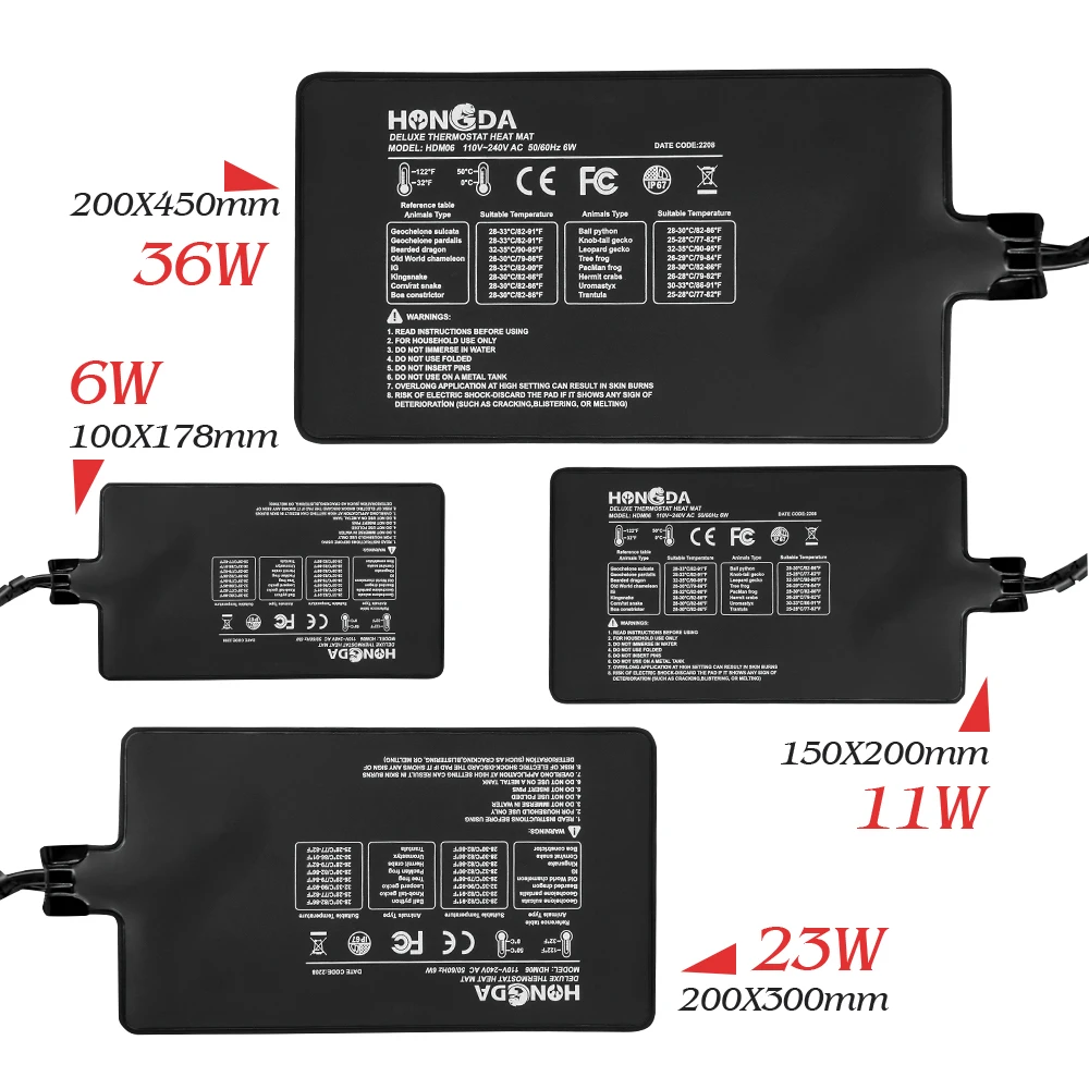 6W 11W 23W 36W zmodernizowany gad mata grzewcza poduszka elektryczna ogrodowy termostat z regulacją temperatury W pomieszczeniach rośliny