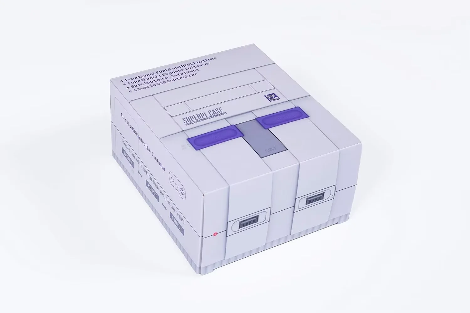 Чехол Retroflag MEGAPi для Raspberry Pi 3 B Plus (3B +) / 3B/2B, Классический Проводной USB-контроллер для Raspberry Pi, Windows, Switch