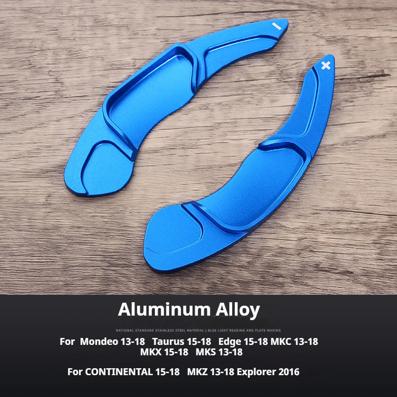 Для Ford Mustang Mondeo Taurus EDGE Explore Lincoln MKC MKX MKS MKZ чехол из алюминиевого сплава, автомобильный руль, рычаг переключения передач
