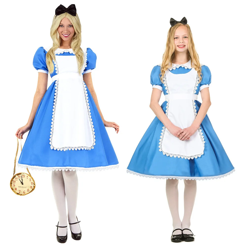 

Adult Alice's Adventures in Wonderland Cosplay Role-Playing Japanese Anime Maid Costume halloween costumes for women