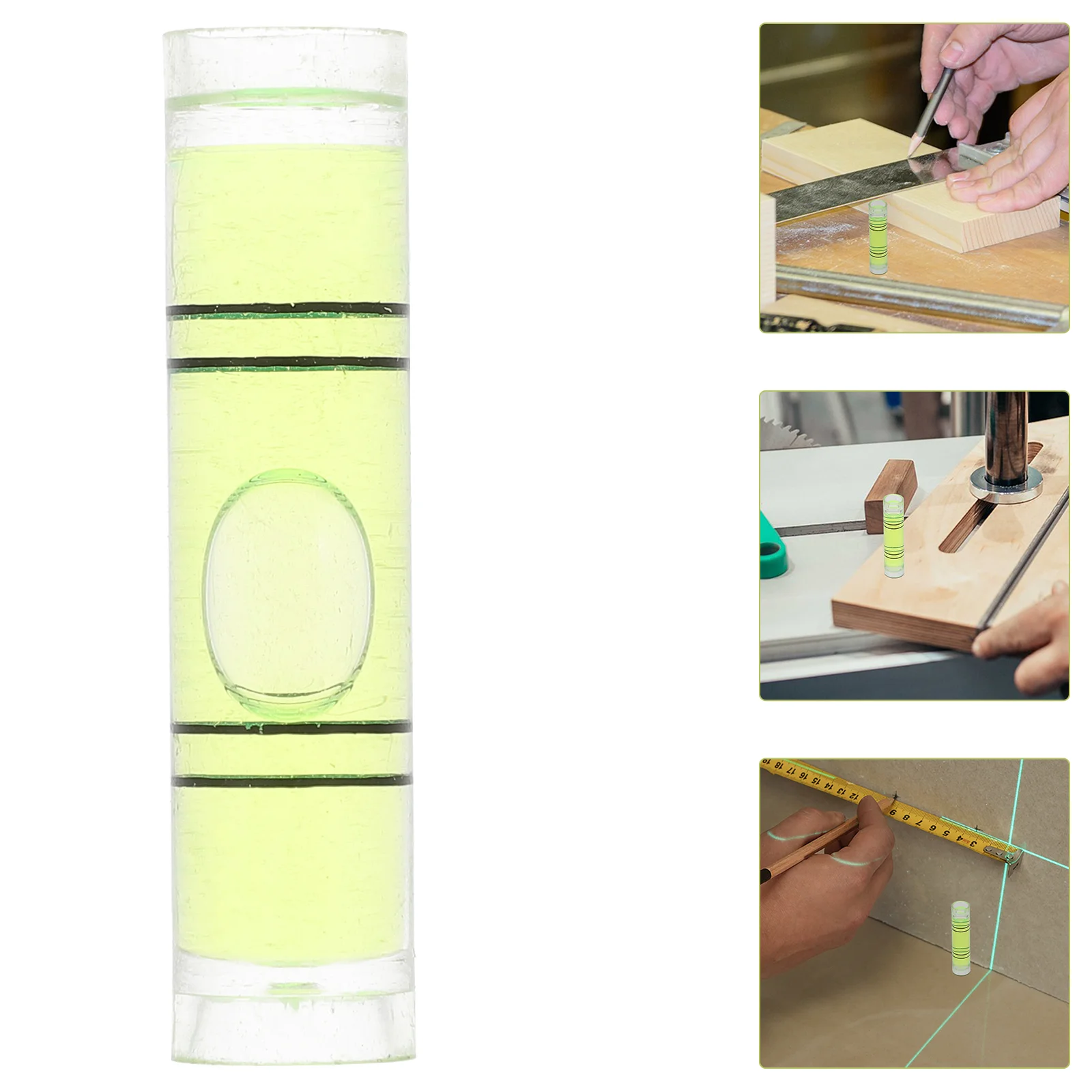 50 Pcs Leveling Mini Levelling Instrument Bubble Spirit Small Horizontal Ruler Accessories Light Green