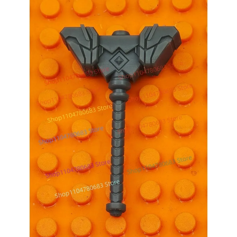 Klocki MOC Złoty Młot Figurka Mini Model do Składania Element Dekoracyjny Akcesoria Anime Kreskówki Zabawka Prezent Świąteczny Kolekcjonerski