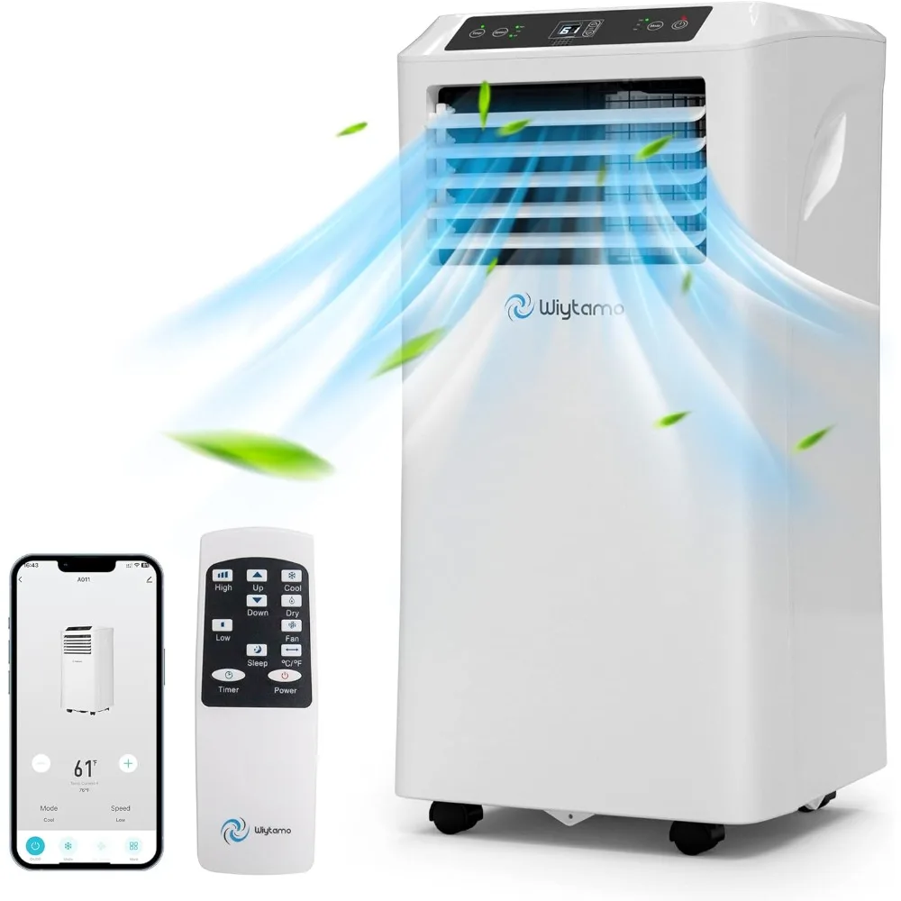 

itioners for Room Up to 450 Sq.Ft, Smart WIFI Remote Control, 3-in-1 Portable AC Unit, Dehumidifier and Fan, Exhaus