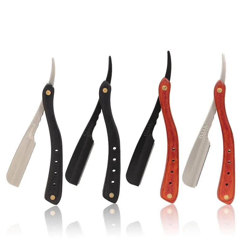 Pisau cukur pria, pisau cukur alis lipat multifungsi profesional paduan seng dengan klip kepala pemotong