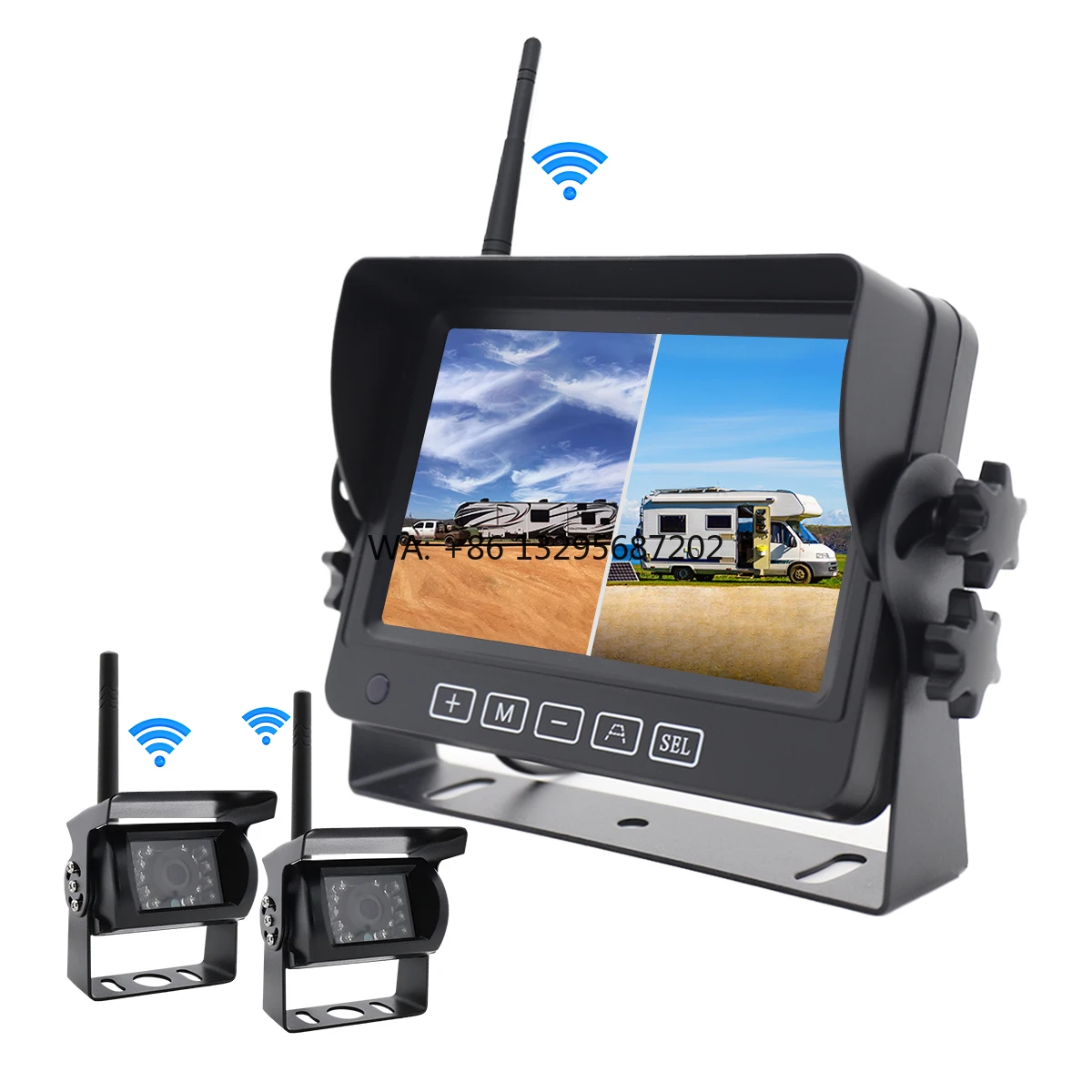 

5-дюймовый цветной HD TFT LCD дисплей 12В-24В для автомобильной камеры заднего вида (с креплением или корпусом)