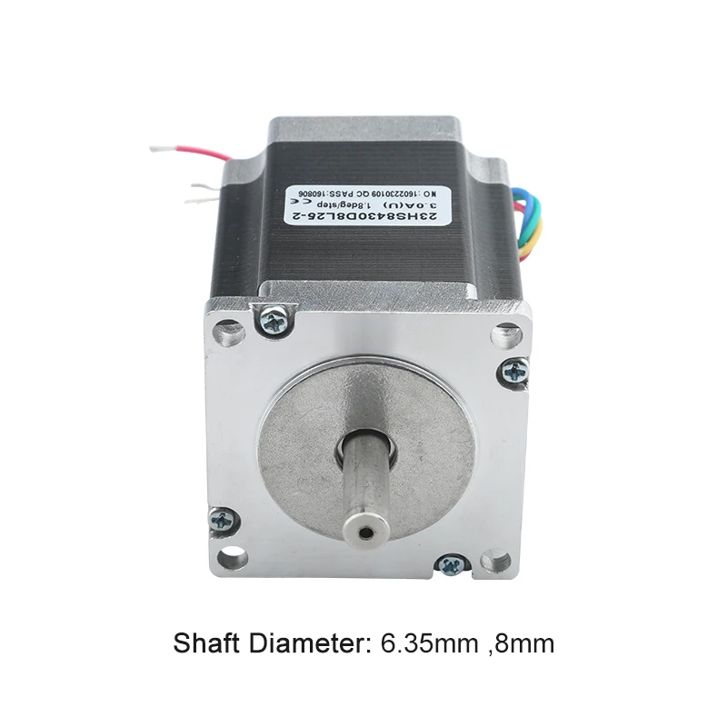 NEMA 23 NC Stepper Motor 76x56.4mm 3A 1.8Nm D=6.35mm 8mm 4 Pins For CNC Router Engraving Milling Machine