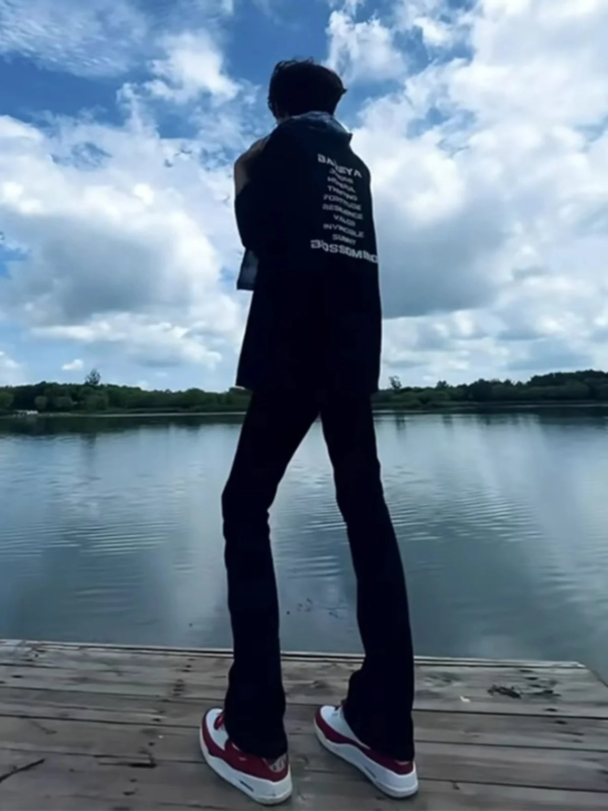 

American Style Slim Fit Black Jeans Men Autumn High Street Vibe Straight Leg Cool Teenage Boys Denim Pants Long Straight Tube
