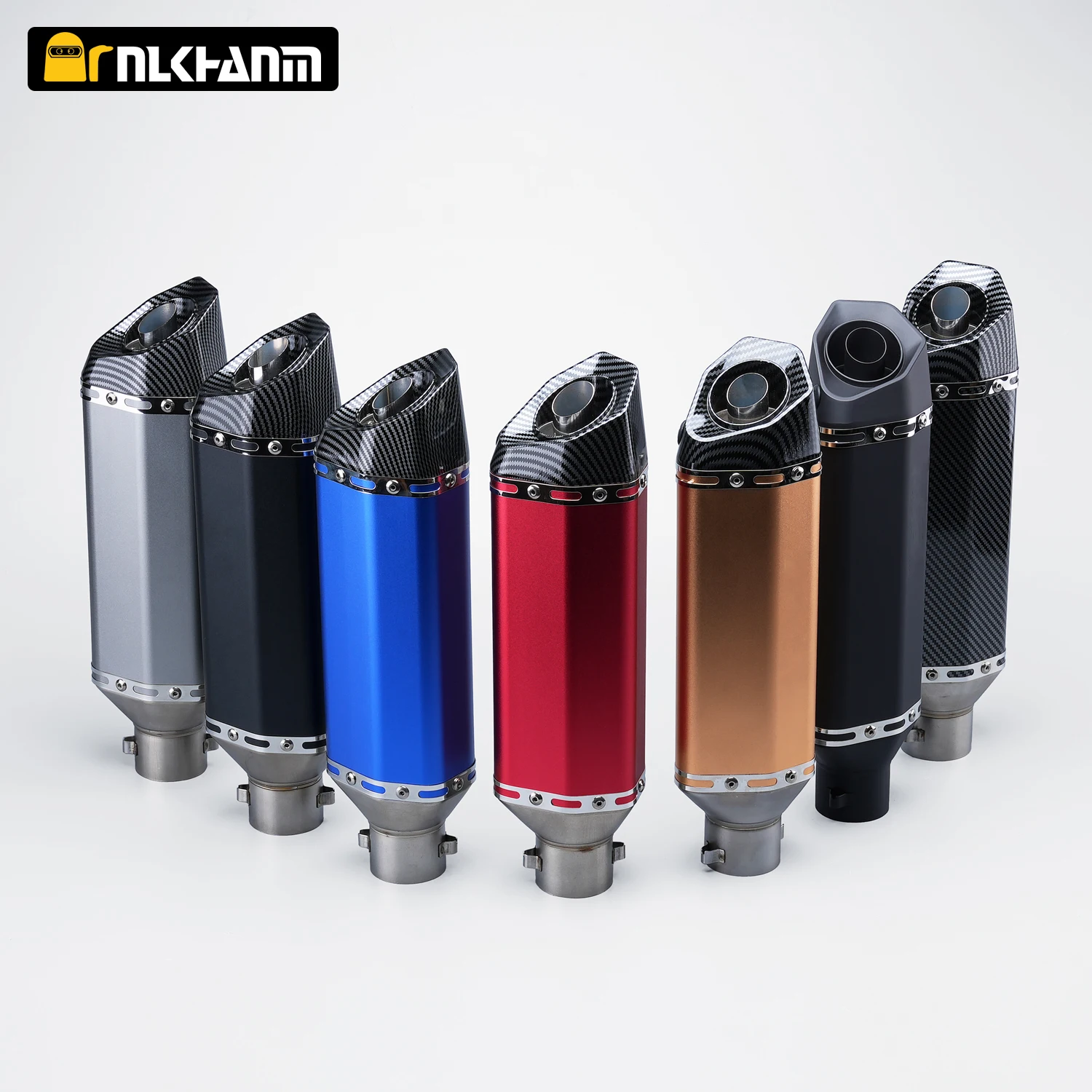 

Universal 36-51mm Motorcycle exhaust muffler with Db killer muffler for msx125 crf230 r15 mt07 z650 370MM