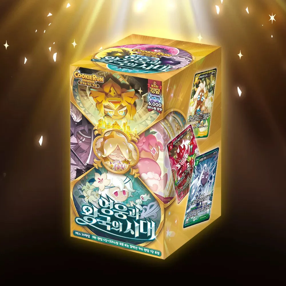 Cookie Run Braverse Kingdom 전설의 쿠키들 Trading Card TCG Full SET VOL1-10 Booster Pack Anime Battle Card Game Collection Cards Toys