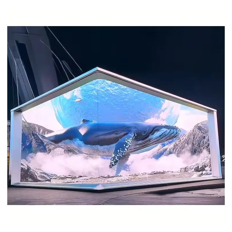 Customizable Custom P4 Outdoor Waterproof LED Advertising Display Video Wall Naked 3D Digital Advertising LED Billboard Large Vi