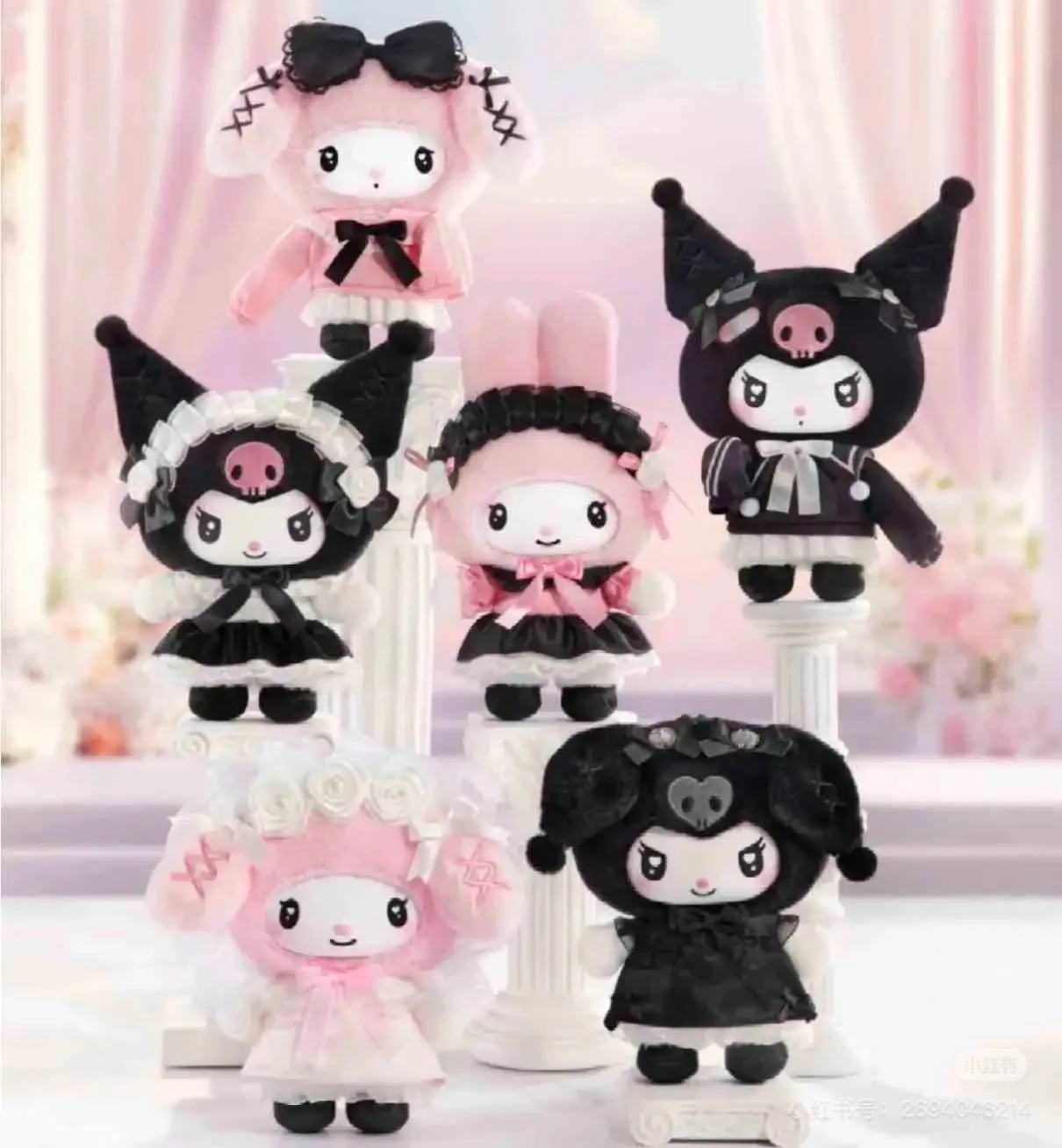 

Original Sanrio Angel Garden Plush Mystery Box Sweet Kuromi Melody Blind Box Hot Fashion Decor Pendant Lovely Gift for Girls