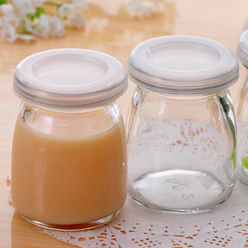 

5 Pcs Baby Bottle Plastic Cover Party Lid Supplies Shower Lids Milk Pudding Box