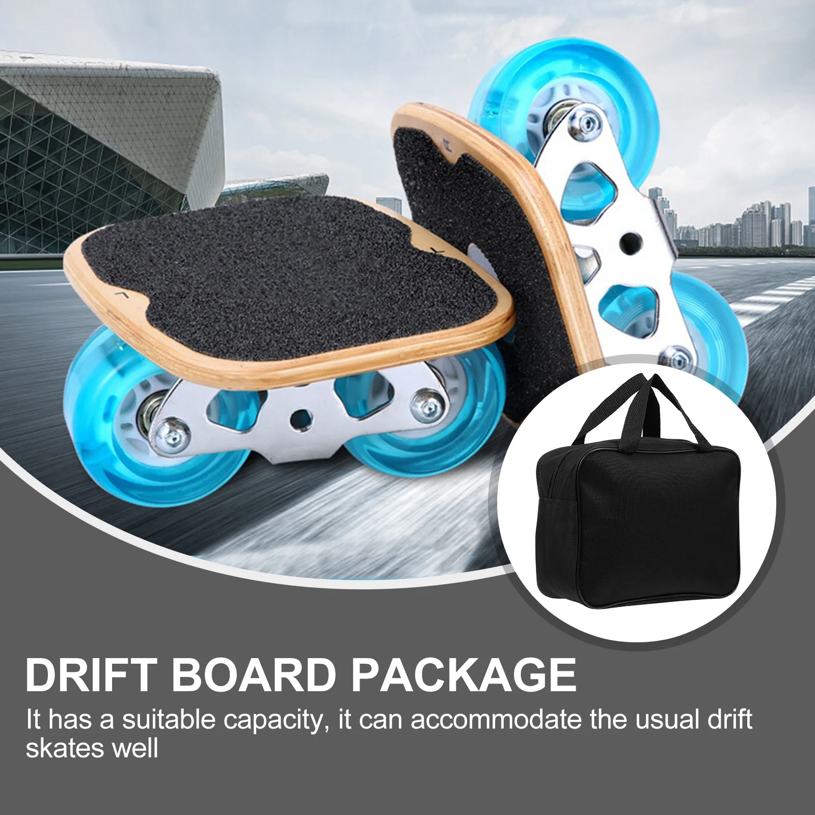Durable Drift Skate Bag Professional Oxford Cloth Convenient Carrying Pouch Wear-Resistant Free Skates Accessory