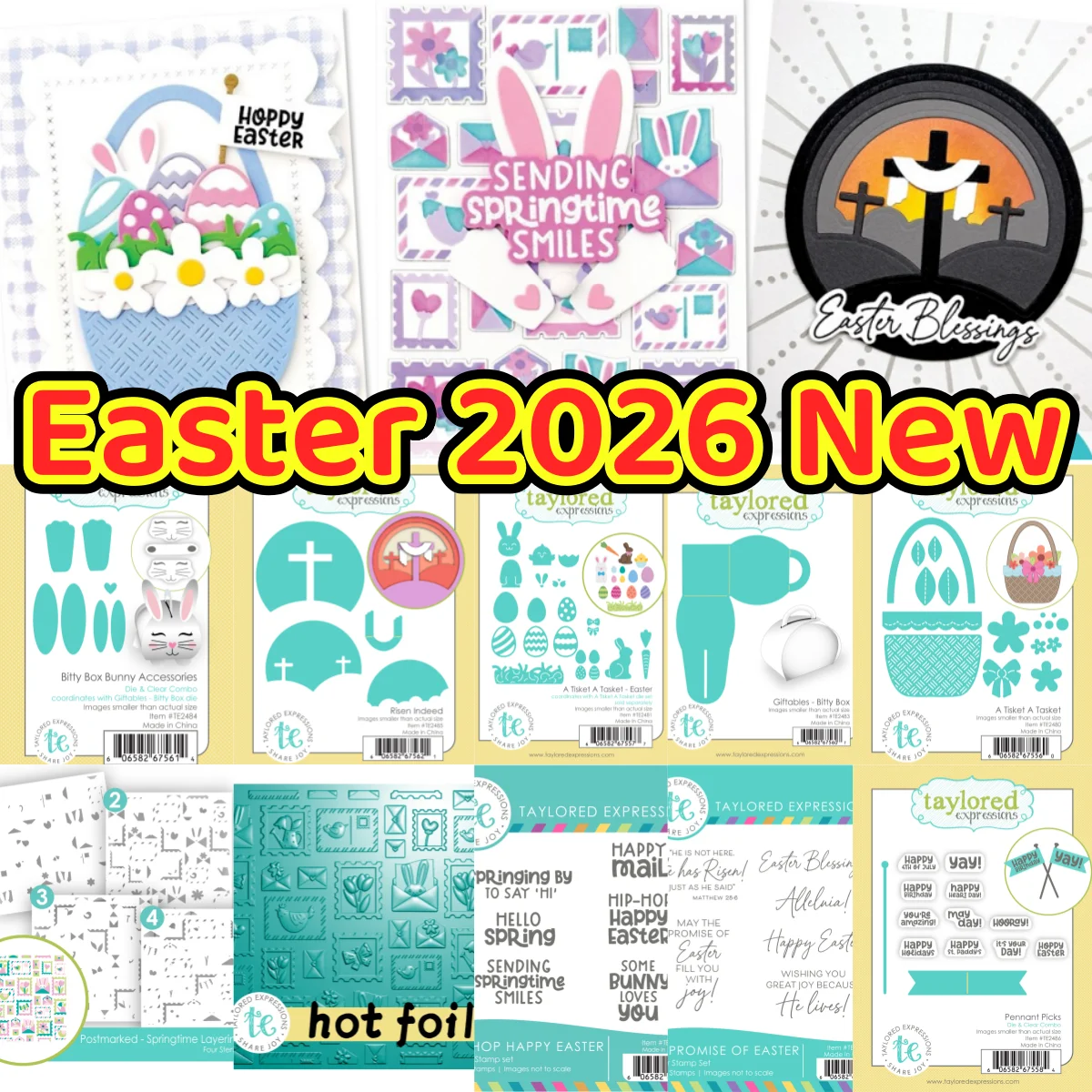 

Bunny Bitty Box Stamps Metal Cutting Dies Stencil Hot Foil for DIY Decorating Scrapbook Paper Album Embossing Easter 2026 New
