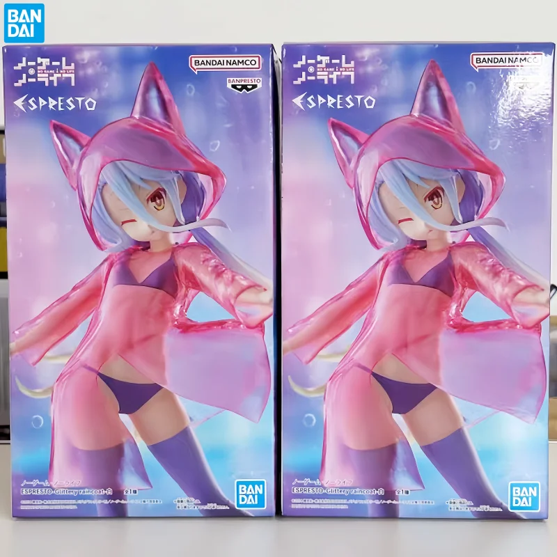 Новая оригинальная фигурка Bandai Banpresto No Game No Life Shiro с блестящим плащом Ver Фигурка ПВХ Модель Орнамент Игрушка в подарок