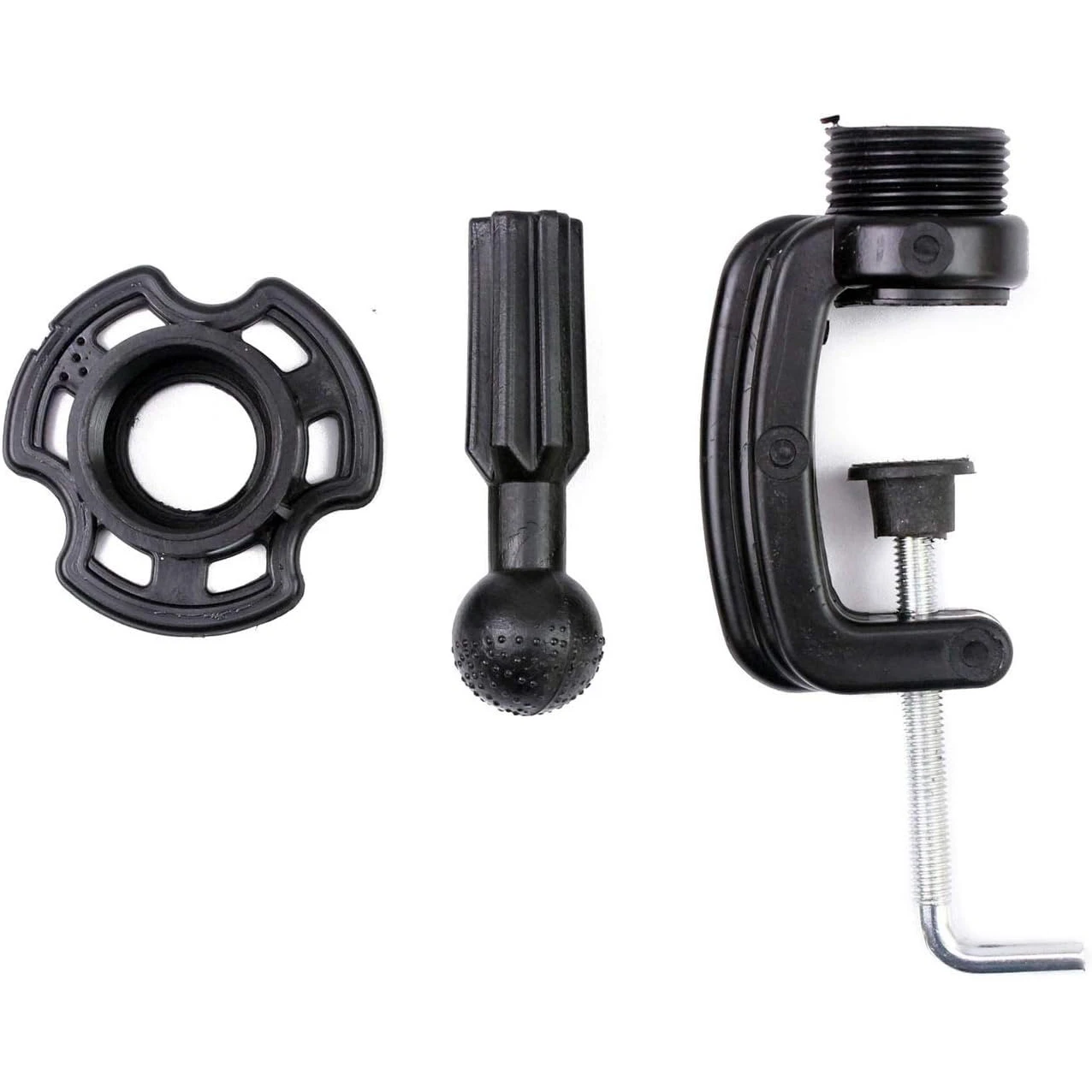 قطعة واحدة، حامل رأس سطح المكتب، حامل رأس عارضة أزياء للشعر المستعار، رأس مانيكين، حامل تثبيت قياسي، حامل مشبك باللون الأسود #2