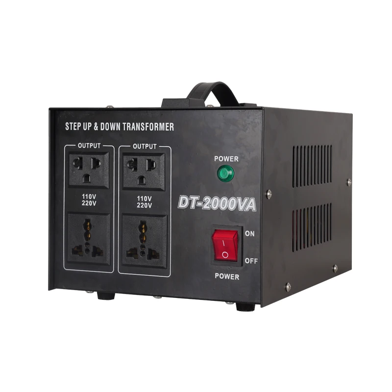 DT Series 2KVA Elevating Transformer DT-2000W 110V to 220V Single Phase AC Current