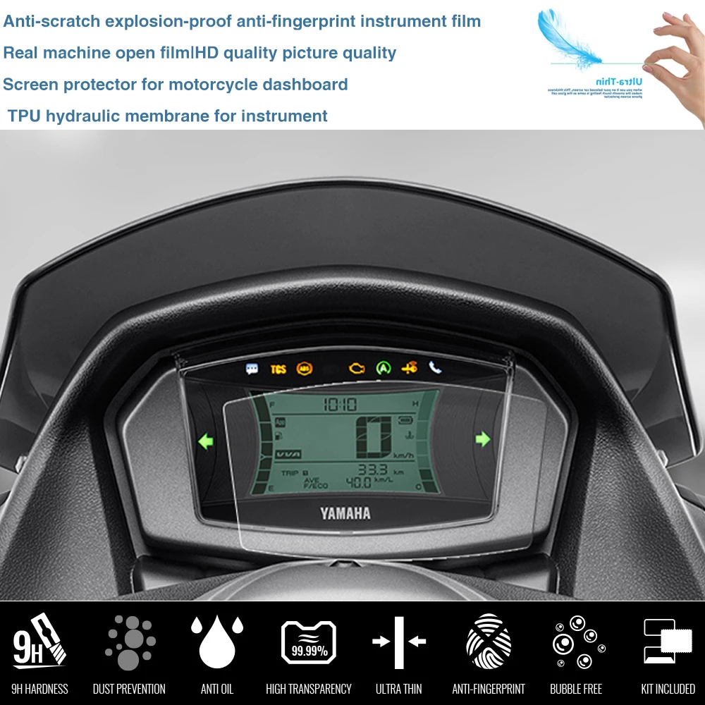 2020 - 2023 For Yamaha NMAX155 N-MAX NMAX 155 125 160 Accessories Cluster Scratch Protection Film Dashboard Screen Protector