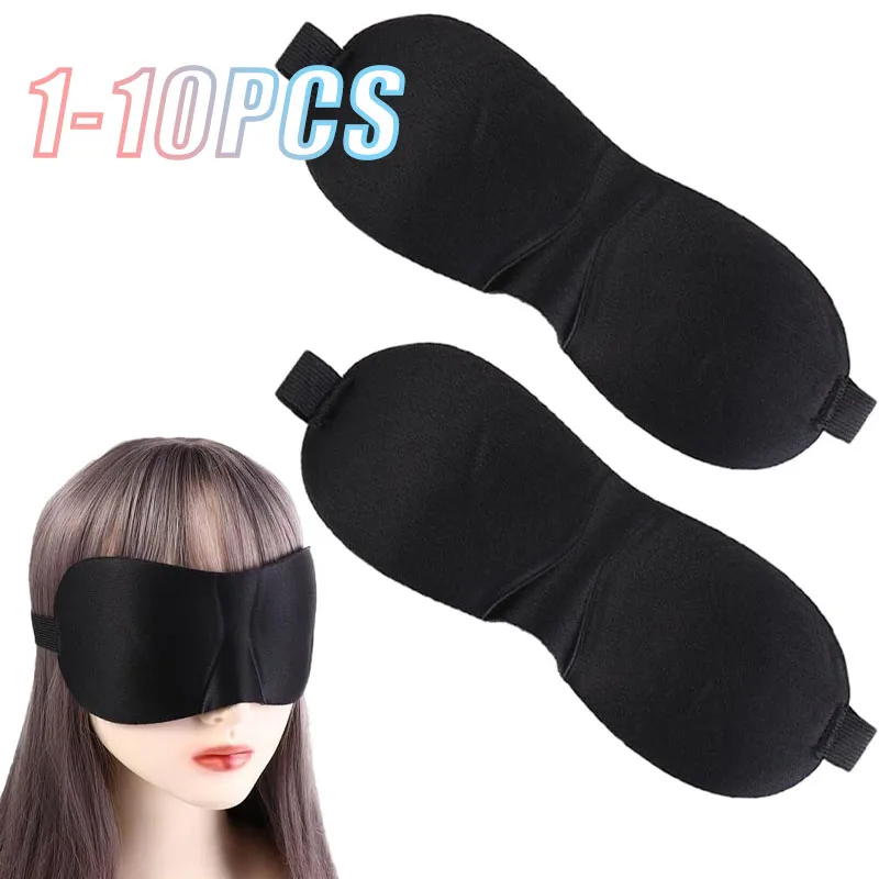 Masque de sommeil Contour 3D pour hommes et femmes, bandeau de voyage respirant en mousse à mémoire de forme sans pression avec sangle réglable bloquant la lumière