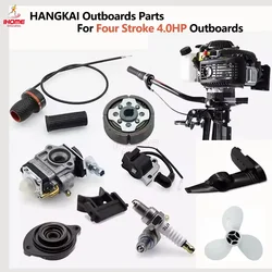 HANGKAI Four Stroke 4HP Parts for Hangkai 4-stroke 4.0 HP Outboard Spark Plug Throttle Cable Pull Plate Drive Shaft Gear Clutch