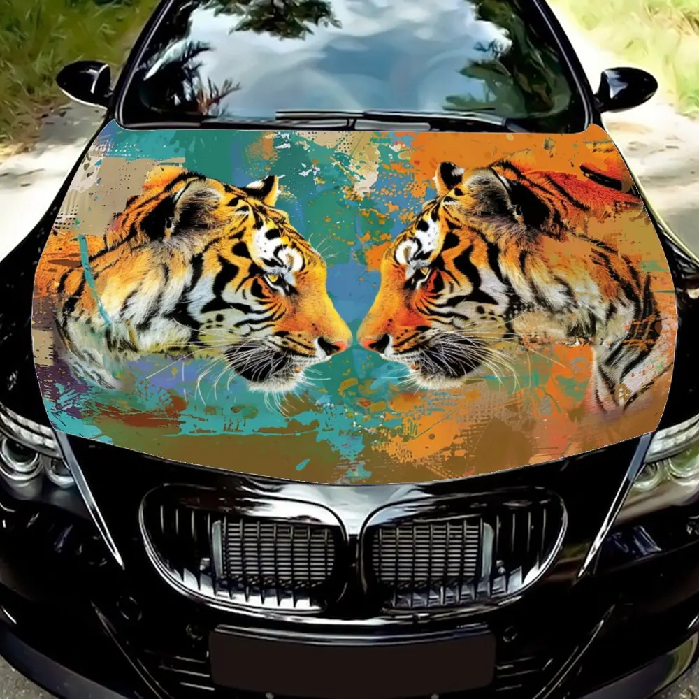 Unique Tiger Pattern Auto Decal - Professional Installation Available