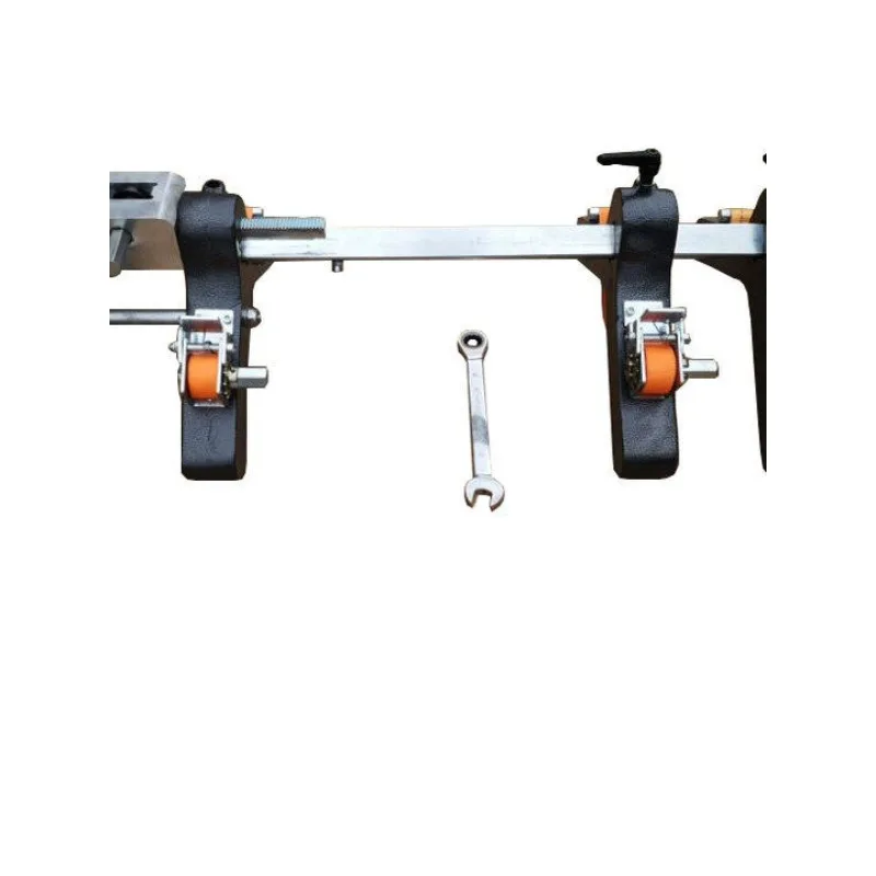 Gas PE pipeline siphon electric fusion welding tensioning tool tightener