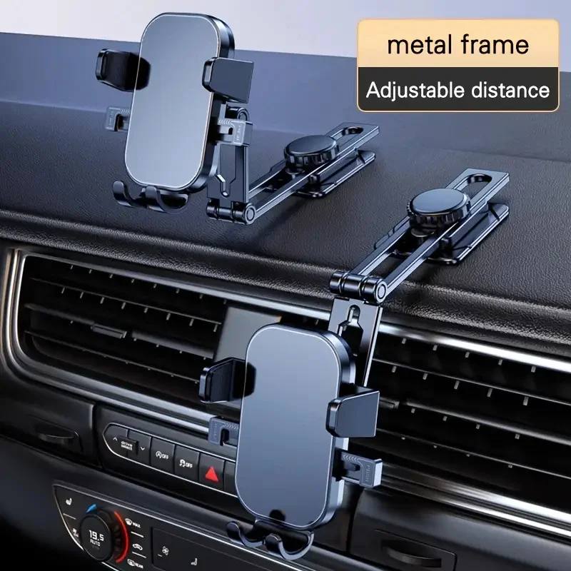 

Car Phone Holder Scalable Rotatable Bracket Universal Navigation Stand Instrument Panel Mobile Support For The Car