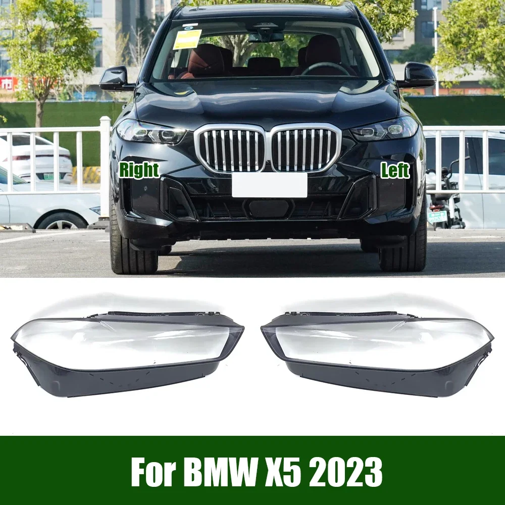 

For BMW X5 2023 Headlight Transparent Shell Headlamp Cover Lens Plexiglass Replace The Original Lampshade