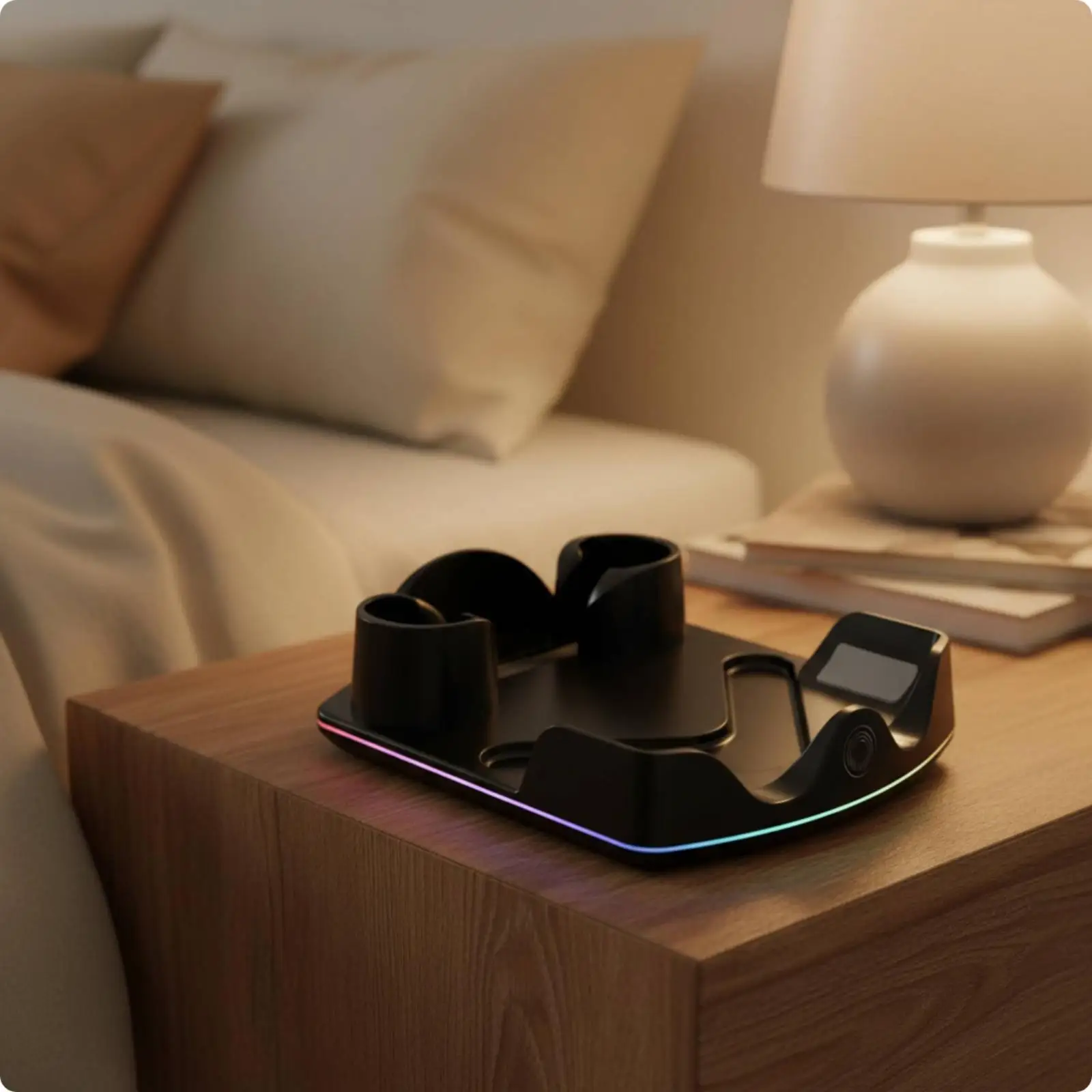 VR Charging Dock Compact VR Headset Charging Dock Vertical for Gaming Room