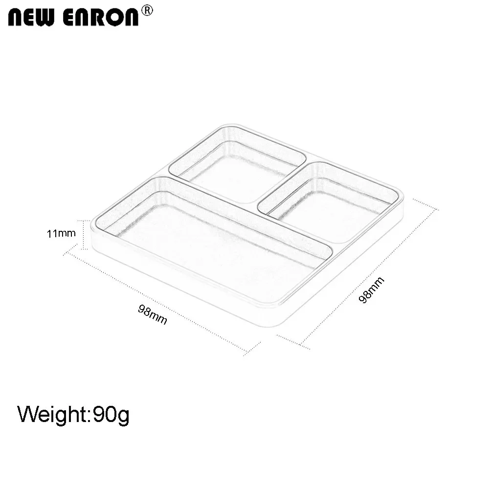 NEW ENRON CNC Aluminium Alloy 98x98MM Screw Storage Tray Repair Tool for RC Cars Axial Traxxas HSP Himoto Redcat and so on