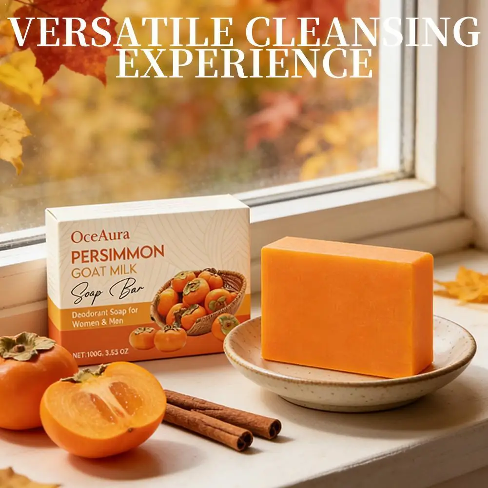 

Persimmon Goat Milk Soap Bar Natural Deodorant Soap With Persimmon Extract Deep Cleansing Hydrating Soap For All Skin Types