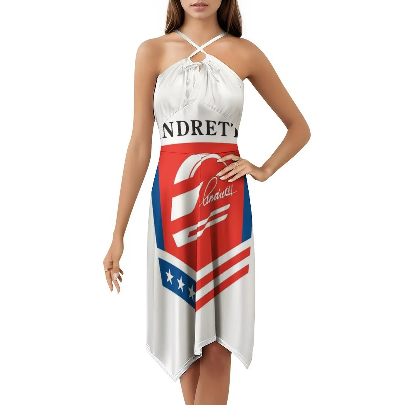 Copandretti Autosport Mini abito stile preppy per donna A-Line vestibilità ampia Abito da giorno casual Indycar Racing Indy Indianapolis Indy