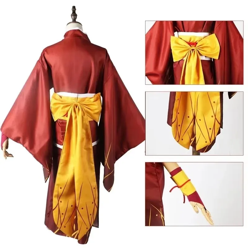 Anime Bungo Stray Dogs Izumi Kyouka Cosplay Kimono Outfits Women's Halloween Carnival Costume Kyouka's Wig Headdress