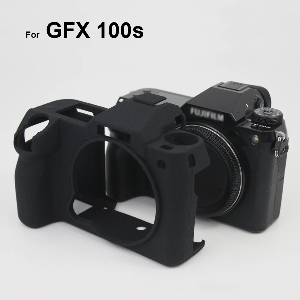 Dành Cho Máy Ảnh Fuji Fujifilm GFX 100 Bộ Dán Fullbody Siêu Mỏng Nhẹ Cao Su Silicone Mềm Bao Vỏ Ốp Lưng Đen/orange/Xanh Dương