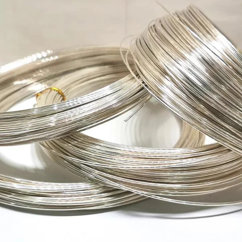 Pure 999 Silver Wire For Jewelry DIY Findings 0.2 0.3 0.4 0.5 0.6 0.8 1 1.5 2 2.5 3 4 5 6 7 8 9 10 11 12 13 14 15mm