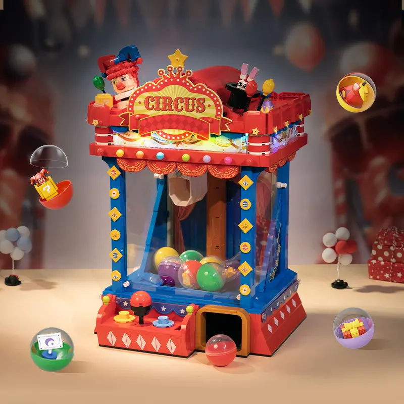 【 Puzzle Building Blocks 】 Grab Doll Machine Puzzle Building Toy Trendy Play Gift Ornament Classic Building Blocks