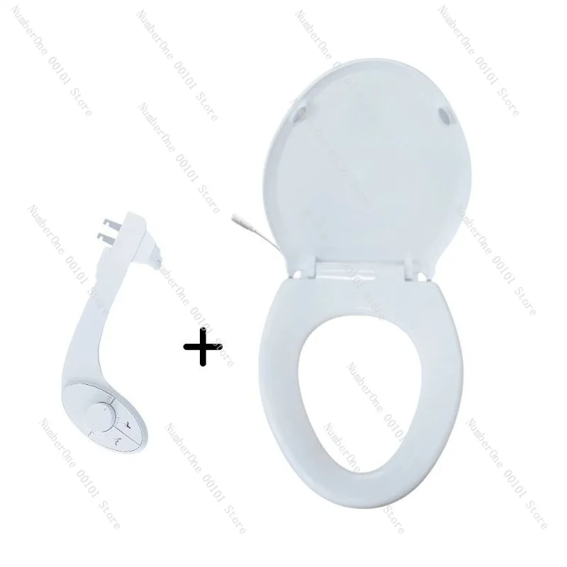 Smart Toilet Seat Cover Heated Adjustable Temperature LED Light One Click Quick Release Intelligent Bidet Seat With Washing