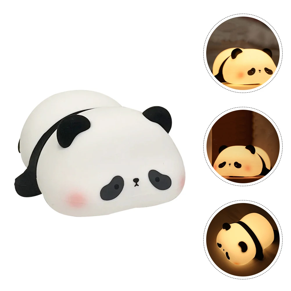 

Cute P Night Light Desk Lamp Rechargeable Soft Silicone Shape Bedside Kids Toddler Kawaii Animal Shape Portable